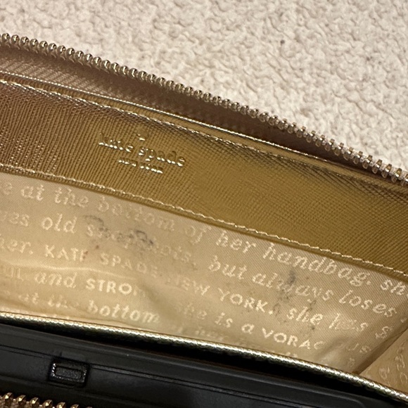 Kate Spade Metallic Gold Wristlet - Picture 4 of 5